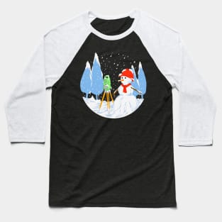 snowman surveyor Baseball T-Shirt